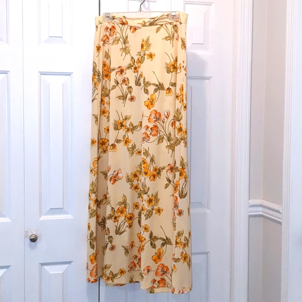 Maxi Peach Skirt